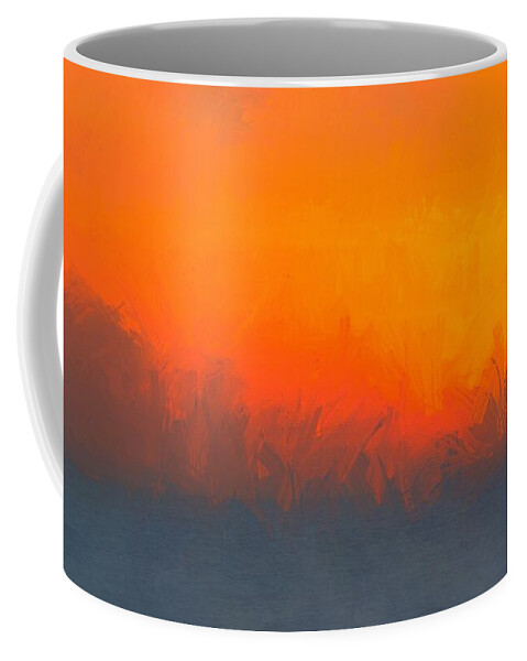 Abstract Coffee Mug featuring the digital art A Moment Gone by Eddy Mann