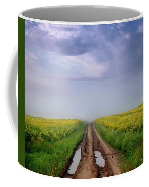 Square Coffee Mug featuring the photograph A Muddy Trail by Dan Jurak