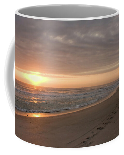 Beach Coffee Mug featuring the photograph A New Day by John M Bailey