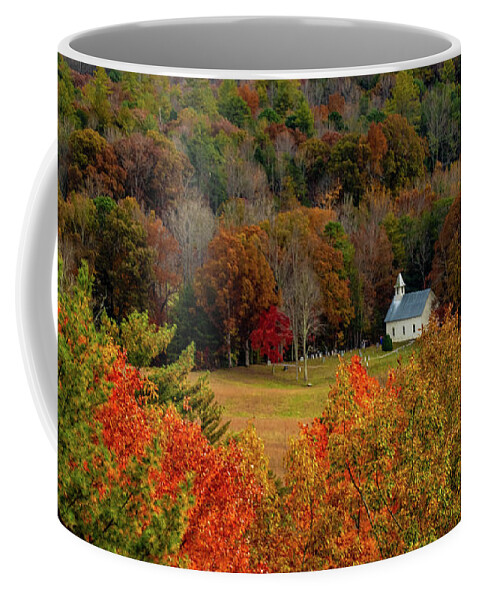 Church Coffee Mug featuring the photograph A Rich View by Marcy Wielfaert