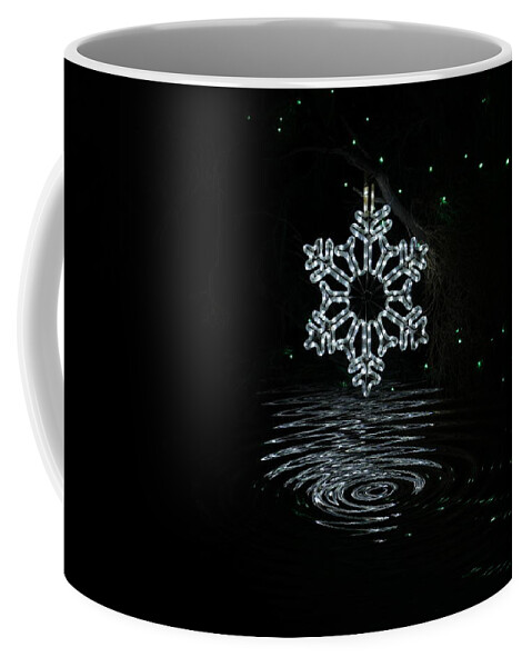 Snowflake Coffee Mug featuring the photograph A Ripple of Christmas Cheer by Colleen Cornelius