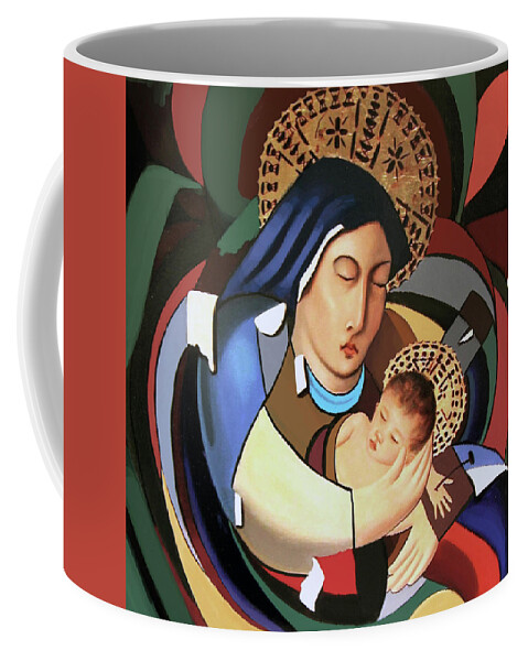 God Art Coffee Mug featuring the painting A Savior Is Born by Anthony Falbo