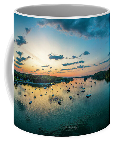Downeast Coffee Mug featuring the photograph A Sorrento Morning by Veterans Aerial Media LLC