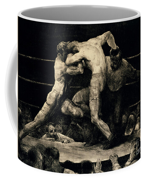 Crowd Coffee Mug featuring the painting A Stag at Sharkeys, 1917 by George Wesley Bellows
