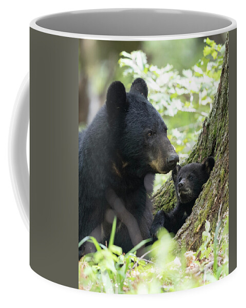 Black Coffee Mug featuring the photograph A Sunny Morning With Mom by Everet Regal