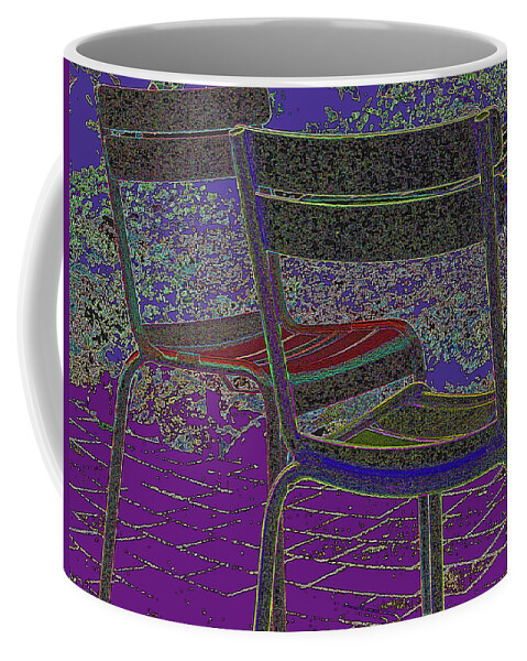 Patio Coffee Mug featuring the photograph A Tropical Patio by Ian MacDonald