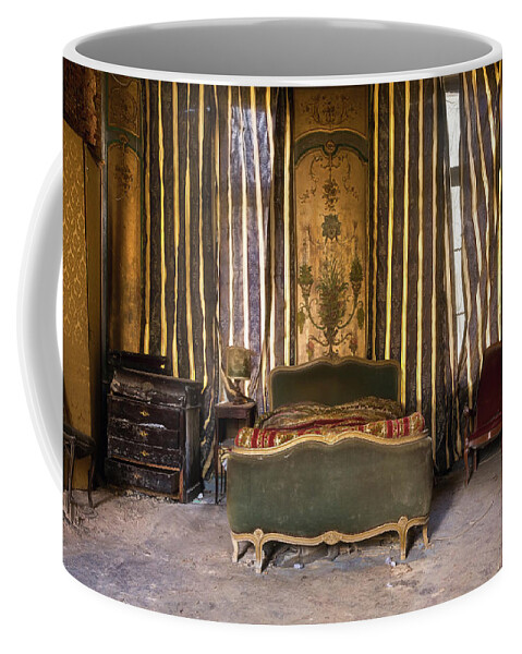 Abandoned Coffee Mug featuring the photograph Abandoned Bedroom by Roman Robroek
