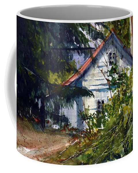 Farm Coffee Mug featuring the painting Abandoned II by Charles Rowland