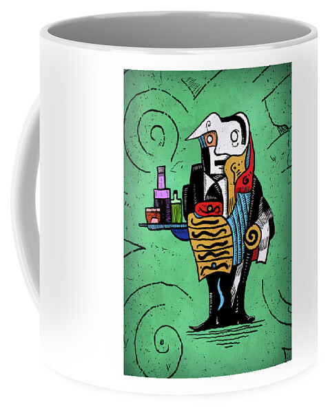 Surreal Coffee Mug featuring the painting Absinthe by Sotuland Art