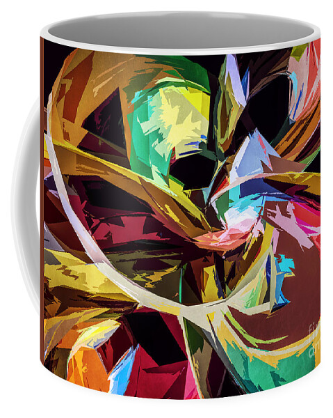 Texture Coffee Mug featuring the digital art Abstract Colors by Phil Perkins
