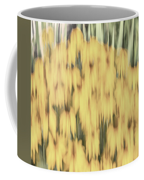 Sunflowers Coffee Mug featuring the photograph Abstract Rudbeckia 2018-2 by Thomas Young