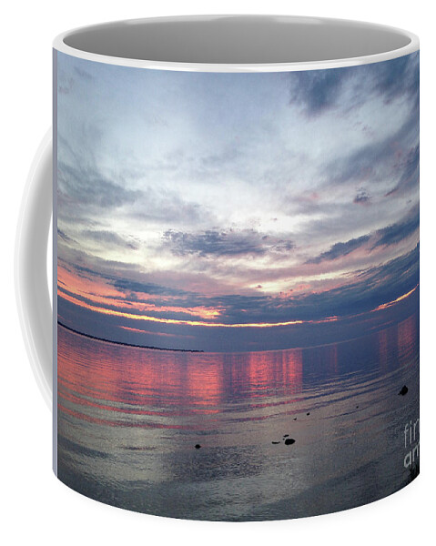 Coastline Coffee Mug featuring the photograph Abstract Sunset by Aicy Karbstein
