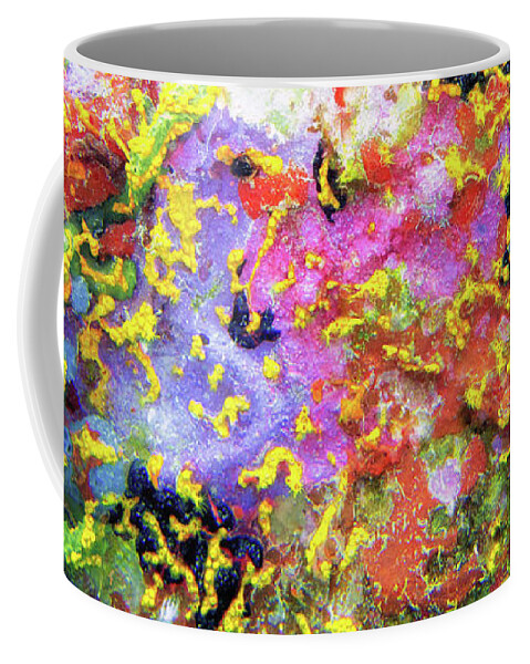 Coral Coffee Mug featuring the photograph Abstract Under the Sea by Becqi Sherman