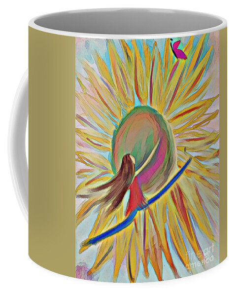 Prophetic Coffee Mug featuring the mixed media Abundance by Jessica Eli