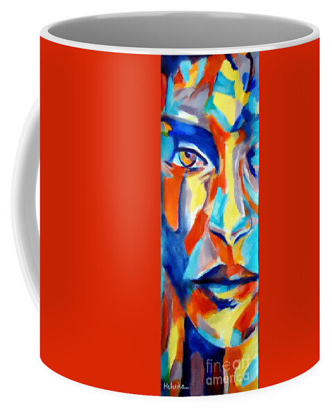 Contemporary Art Coffee Mug featuring the painting Acceptance of the Self by Helena Wierzbicki