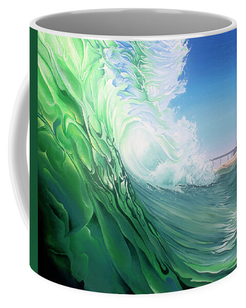 Surf Coffee Mug featuring the painting Access 10 by William Love