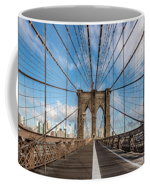 New York Coffee Mug featuring the photograph Across The River by David Downs