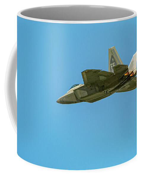 Fighter Coffee Mug featuring the photograph Afterburners by Laura Hedien