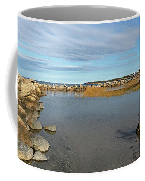 Afternoon At Corporation Beach Coffee Mug featuring the photograph Afternoon at Corporation Beach by Michelle Constantine