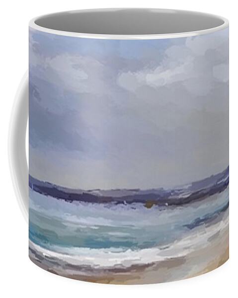 Anthony Fishburne Coffee Mug featuring the mixed media Afternoon storm by Anthony Fishburne