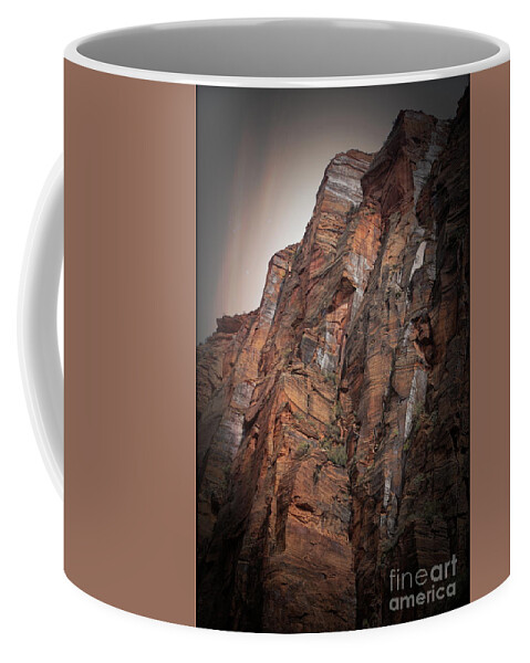 Zion National Park Coffee Mug featuring the photograph Aged Mix Zion National Park by Chuck Kuhn