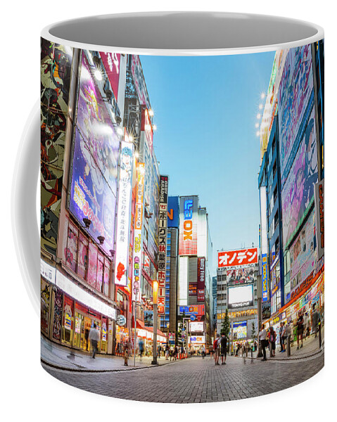 Tokyo Coffee Mug featuring the photograph Akihabara Electric town, Tokyo, Japan by Matteo Colombo