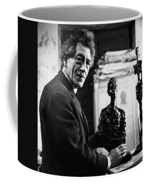 Alberto Coffee Mug featuring the photograph Alberto Giacometti by Gisele Freund