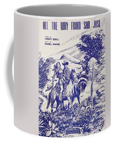San Jose Coffee Mug featuring the painting All the way from San Jose by Barbelle