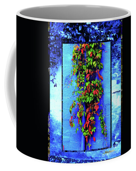 Adaptation Coffee Mug featuring the mixed media Alley-Wall Paradise by Aberjhani