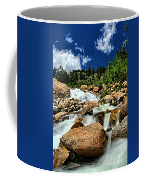 Boulder Coffee Mug featuring the photograph Alluvial Fan by Bill Frische