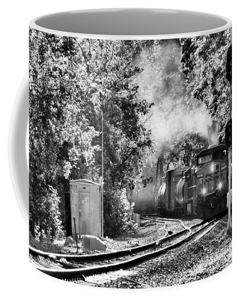 Csx Coffee Mug featuring the photograph Along the Old Main - No.14 - Our Turn by Steve Ember
