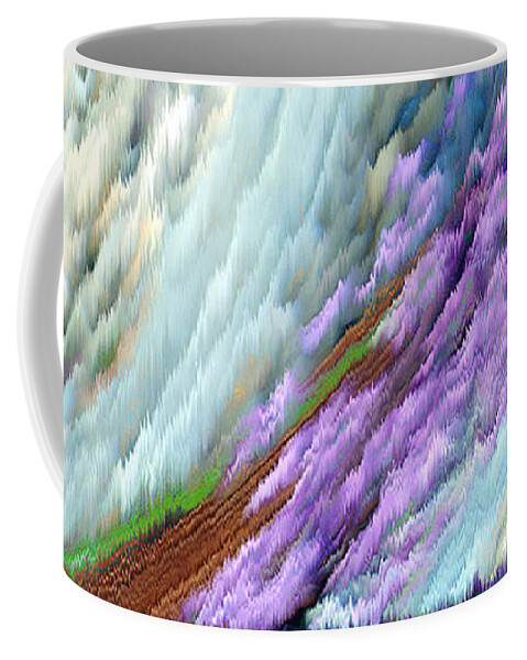 Waves Coffee Mug featuring the digital art Altered Frequencies by Vallee Johnson