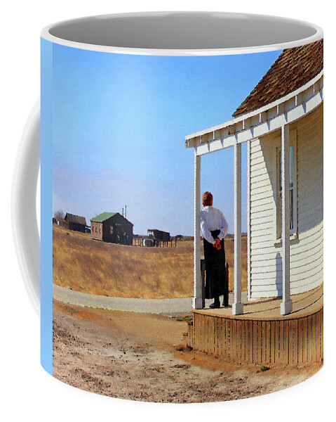 Amanda Coffee Mug featuring the photograph Amanda Waits by Timothy Bulone