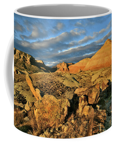 Ruby Mountain Coffee Mug featuring the photograph Amazing Clouds over Ruby Mountain and Colorado National Monument by Ray Mathis
