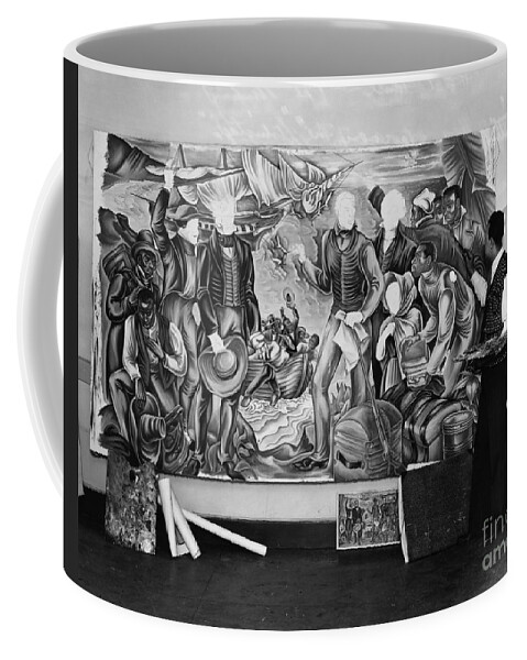 1842 Coffee Mug featuring the photograph Amistad Mural by Granger