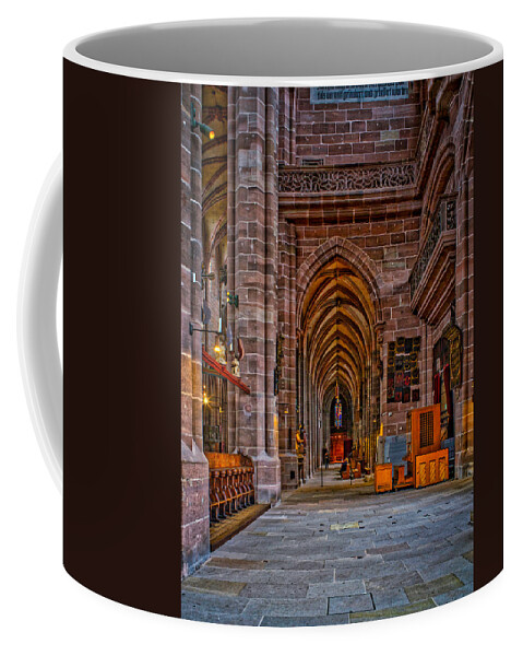 Church Coffee Mug featuring the photograph Amped Up Arches by Tom Gresham