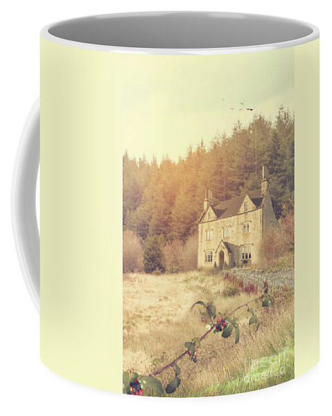 Autumn Coffee Mug featuring the photograph An Old Fashioned Cottage In Autumn by Ethiriel Photography