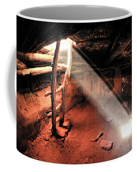 Estock Coffee Mug featuring the digital art Anasazi Cliff Dwellings, Utah by Heeb Photos