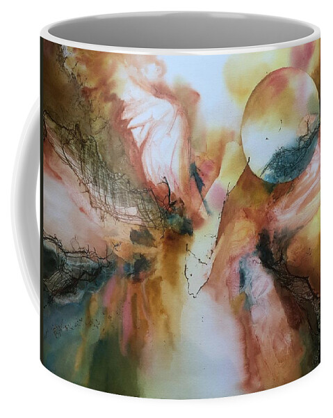 Tara Moorman Abstracts Coffee Mug featuring the painting Angel Wings by Tara Moorman