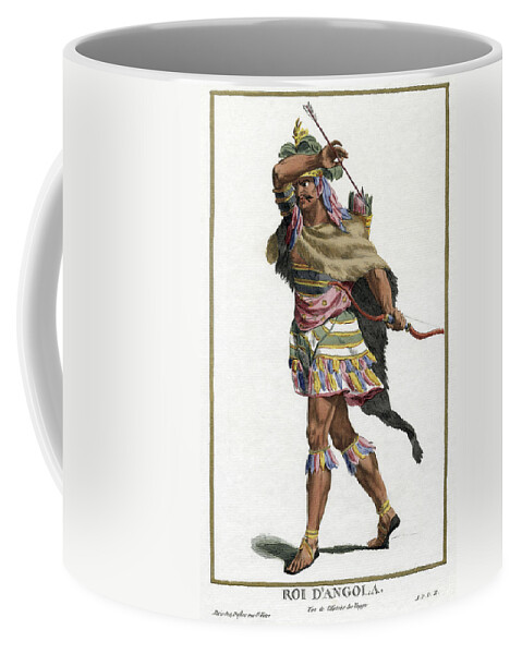 B1019 Coffee Mug featuring the painting Roi D'Angola, 1780 by Pierre Duflos