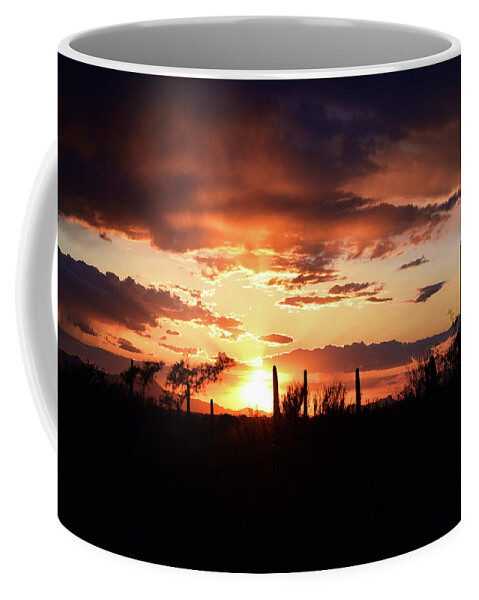 Sunset Coffee Mug featuring the photograph Another day ends by Chance Kafka
