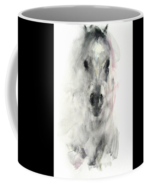 Horse Coffee Mug featuring the painting Anson by Janette Lockett