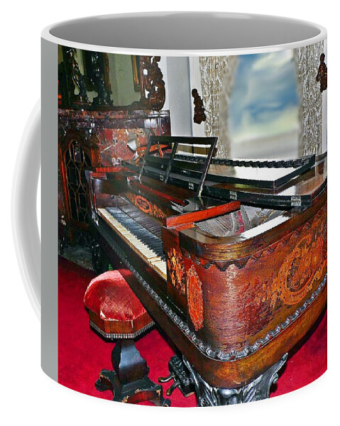 Antique Coffee Mug featuring the photograph Antique piano by Karl Rose