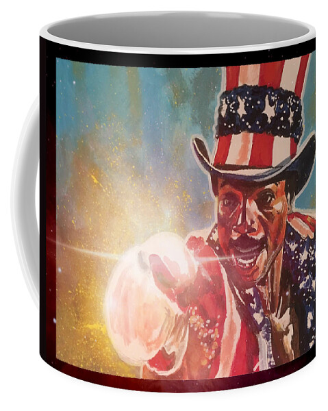 Apollo Creed Coffee Mug featuring the painting Apollo Creed by Joel Tesch