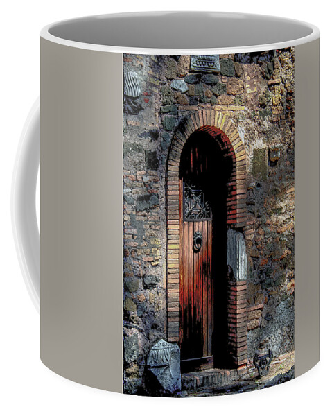 Italia Coffee Mug featuring the photograph Appia Antica Porta by Joseph Yarbrough
