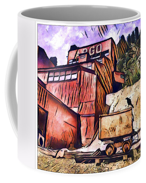 Gold Mine Coffee Mug featuring the photograph Argo Mine in Idaho Springs Colorado by Peggy Dietz