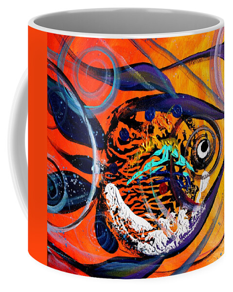 Fish Coffee Mug featuring the painting Arizona Fish by J Vincent Scarpace