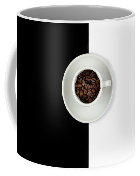 Still-life Coffee Mug featuring the photograph Aromatic Coffee beans on the pot by Michalakis Ppalis