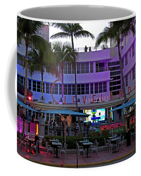 Art Deco Coffee Mug featuring the photograph Art Deco - South Beach, Clevelander by Richard Krebs