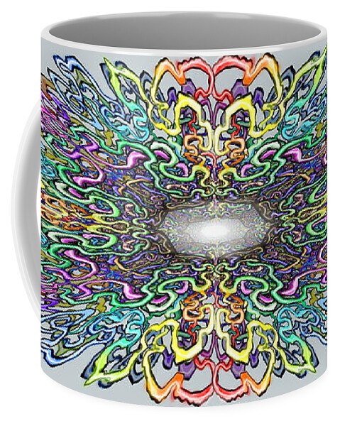 Mandala Coffee Mug featuring the digital art Mandala by Kevin Middleton